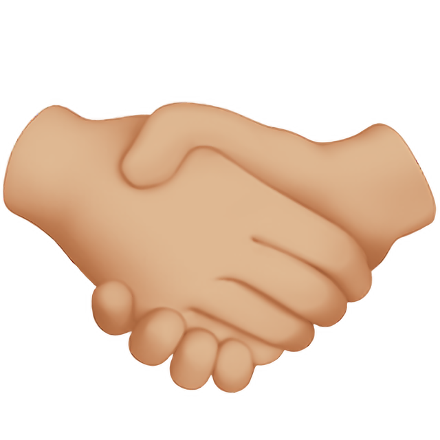 Handshake: Medium-Light Skin Tone