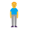 Man Standing Emoji 🧍‍♂️ image - Microsoft Classic 2D style