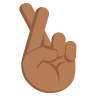 Crossed Fingers: Medium-Dark Skin Tone Emoji 🤞🏾 image - EmojiTwo style