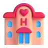Emoji Szerelem szálloda 🏩 image - Microsoft 3D Fluent style