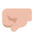 Left-Facing Fist: Medium-Light Skin Tone