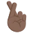 Crossed Fingers: Dark Skin Tone