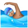 Man Swimming: Medium Skin Tone Emoji 🏊🏽‍♂️ image - Samsung style
