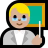 Man Teacher: Medium-Light Skin Tone Emoji 👨🏼‍🏫 image - Microsoft Windows 10 Segoe UI Emoji style