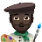 Man Artist: Dark Skin Tone