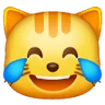 หน้าแมวด้วยน้ำตาแห่งความสุข Emoji 😹 image - Samsung style