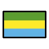 Flag: Gabon Emoji 🇬🇦 image - OpenMoji style