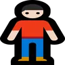 Man Standing: Light Skin Tone Emoji 🧍🏻‍♂️ image - Microsoft Windows 10 Segoe UI Emoji style