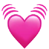 Beating Heart Emoji 💓 image - Apple style