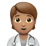 Health Worker: Medium Skin Tone Emoji 🧑🏽‍⚕️ image - Apple style