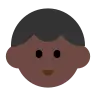 Child: Dark Skin Tone Emoji 🧒🏿 image - Tossface style