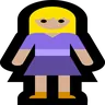 Woman Standing: Medium-Light Skin Tone Emoji 🧍🏼‍♀️ image - Microsoft Windows 10 Segoe UI Emoji style