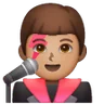 Man Singer: Medium Skin Tone Emoji 👨🏽‍🎤 image - Samsung style