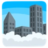 雾天城市 Emoji 🌁 image - Facebook Messenger (2016) style