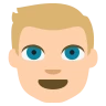 Person: Medium-Light Skin Tone, Blond Hair Emoji 👱🏼 image - EmojiTwo style