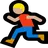 Person Running: Medium-Light Skin Tone