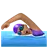 Woman Swimming: Medium Skin Tone