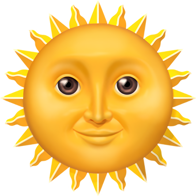 Sole con la faccia