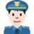 Man Police Officer: Light Skin Tone