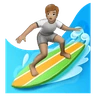 Person Surfing: Medium Skin Tone Emoji 🏄🏽 image - Huawei Harmony OS style