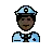 Police Officer: Dark Skin Tone