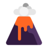 Vulcão Emoji 🌋 image - Microsoft Classic 2D style