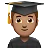 Man Student: Medium Skin Tone