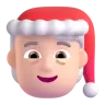 Mx Claus: Light Skin Tone Emoji 🧑🏻‍🎄 image - Microsoft 3D Fluent style