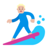 Man Surfing: Medium-Light Skin Tone Emoji 🏄🏼‍♂️ image - Microsoft Classic 2D style