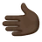 Leftwards Hand: Dark Skin Tone