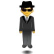 Person In Suit Levitating