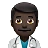 Man Health Worker: Dark Skin Tone