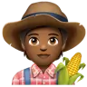 Farmer: Medium-Dark Skin Tone Emoji 🧑🏾‍🌾 image - WhatsApp style