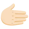 Rightwards Hand: Light Skin Tone Emoji 🫱🏻 image - Google Noto Color style