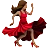 Woman Dancing: Medium Skin Tone