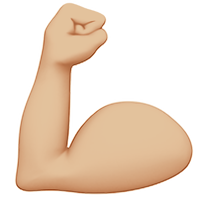 Flexed Biceps: Medium-Light Skin Tone