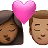 Kiss: Woman, Man, Medium-Dark Skin Tone, Medium Skin Tone