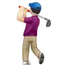 Person Golfing: Light Skin Tone Emoji 🏌🏻 image - WhatsApp style