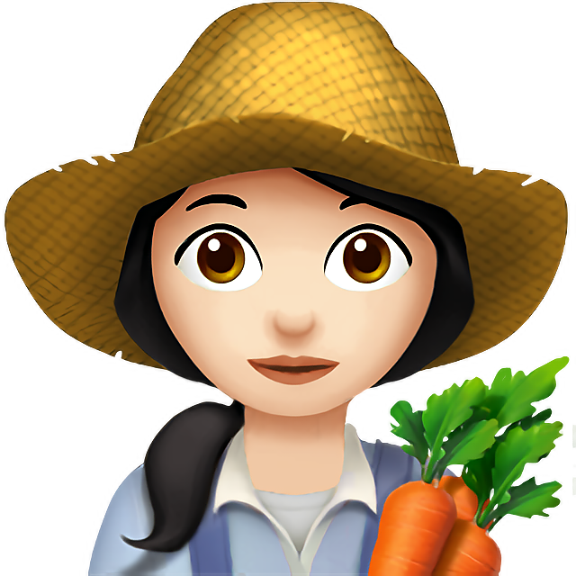 Woman Farmer: Light Skin Tone