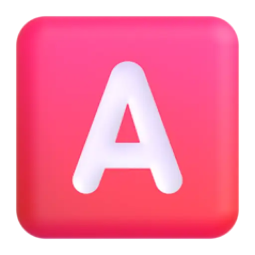 负平方拉丁大写字母A.