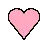 ピンクのハート