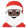 Santa Claus: Dark Skin Tone Emoji 🎅🏿 image - Google Noto Color style