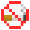 Prohibido fumar Emoji 🚭 image - SerenityOS style