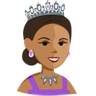 Princess: Medium Skin Tone Emoji 👸🏽 image - Facebook Messenger (2016) style