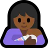 Breast-Feeding: Medium-Dark Skin Tone Emoji 🤱🏾 image - Microsoft Windows 10 Segoe UI Emoji style