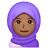 Woman With Headscarf: Medium-Dark Skin Tone