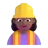 Woman Construction Worker: Medium-Dark Skin Tone