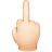 Middle Finger: Light Skin Tone