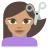 Person Getting Haircut: Medium Skin Tone