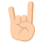 Sign Of The Horns: Medium-Light Skin Tone
